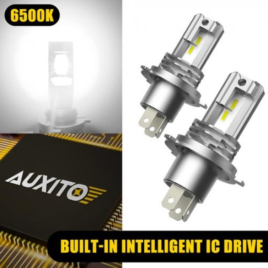 AUXITO 6000K H4/9003 Super Bright White LED Headlight Bulb Set 2PCS Plug&Play