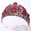 Luxury Baroque Style Bridal Big Crown Tiara Inlaid with Shining Rhinestones Elegant Wedding Hair Diadem Bridal Headpiece for Women