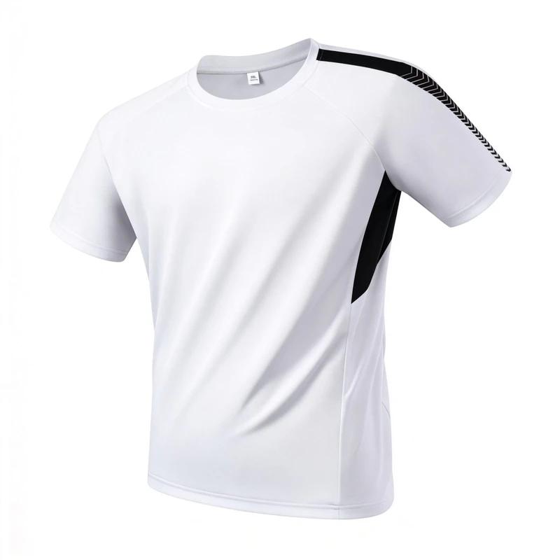 Running Moisture Wicking Round Neck T-Shirt Training Exercise Gym