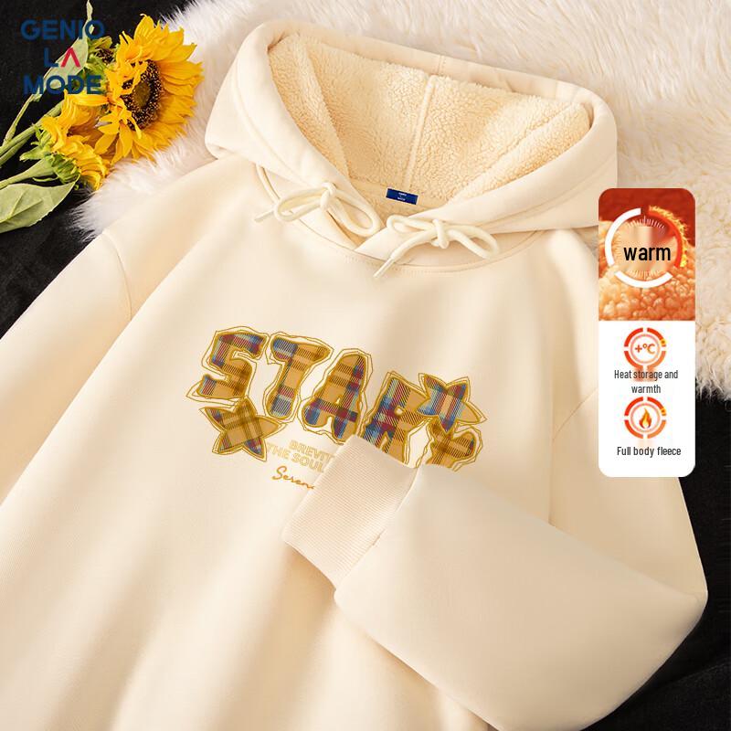 

GENIOLAMODE Men s Heavyweight Fleece-Lined Hoodie 2XL