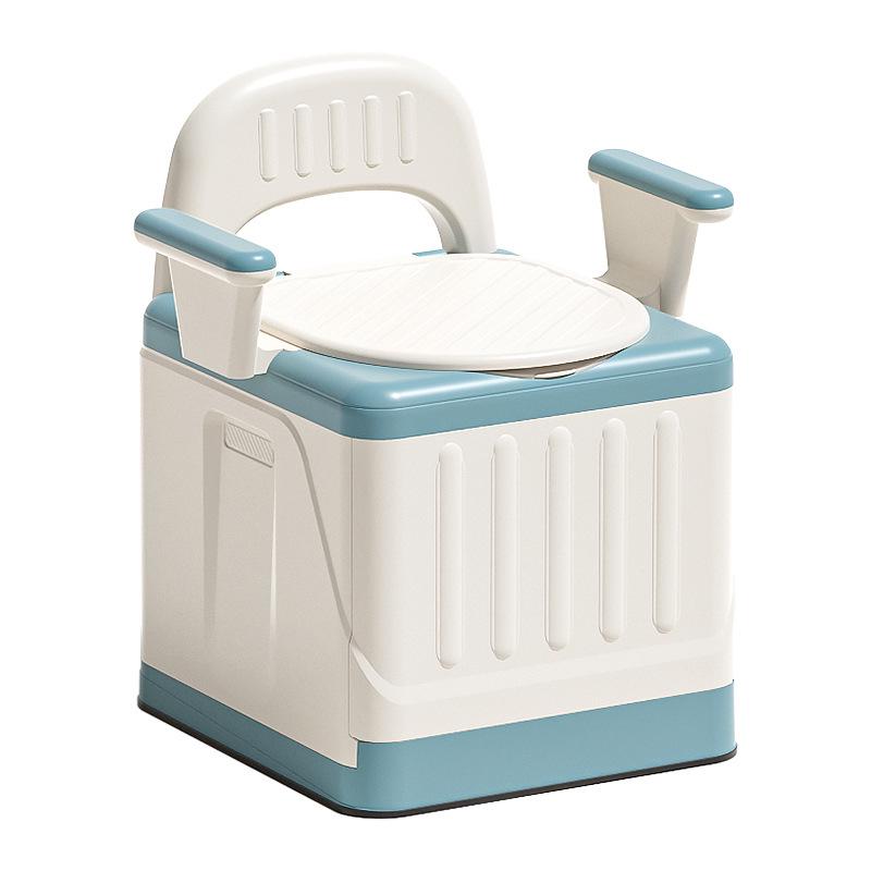 Foldable Odor-Proof Portable Commode Chair for Adults and Elderly