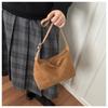 Faux Suede Lazy Tote Bag for Women Trendy Soft Shoulder Crossbody Purse