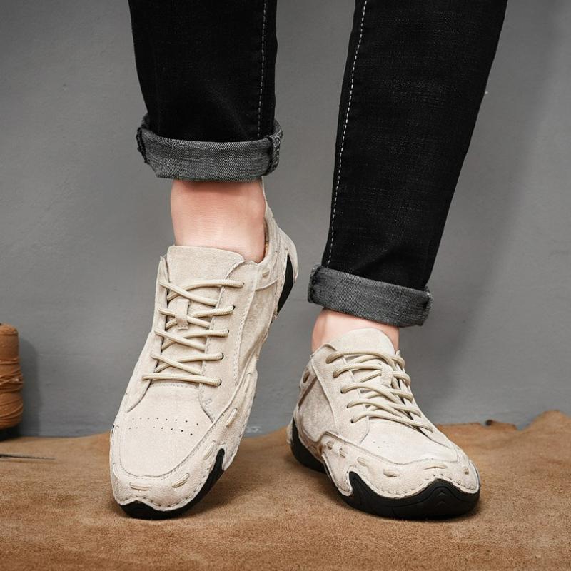 Fashion Men's Casual Shoes Suede Sneakers Luxury Outdoor Moccasins Breathable Shoes Casual Men Driving Shoes Handmade Plus Size Loafers