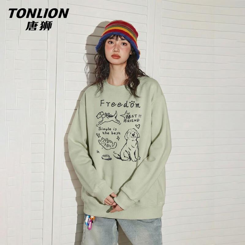 TonLion Women's Loose Fit Long Sleeve Sweatshirt