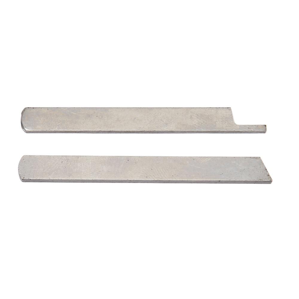 2pcs 5mm Upper Lower Knives High Strength Carbon Steel Durable Overlock Machine Knives Precision Cut Efficient Performance
