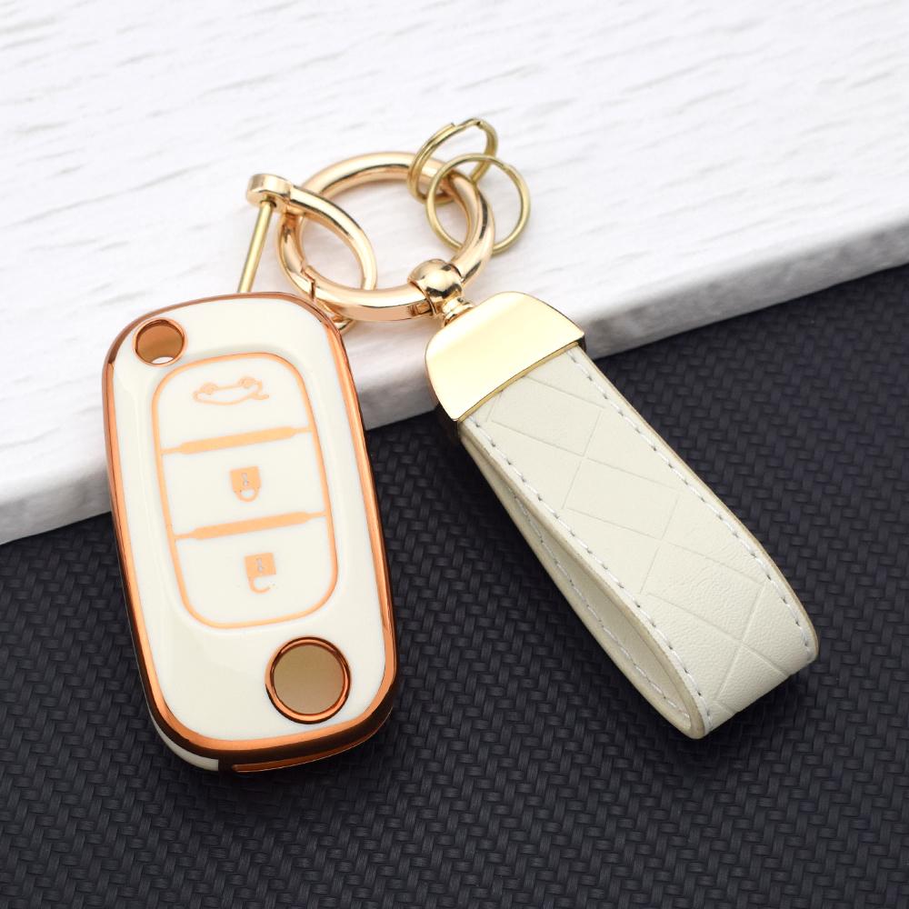 3 Buttons TPU Key Case for LADA Vesta Granta XRay Kalina Priora Sedan for Renault Fluence Clio Megane Key Cover for Mercedes