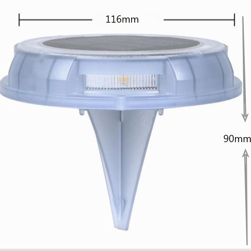 Solar LED Ground Lights Waterproof Outdoor Deck Lights Solar Powered Yard Fence Wall Pathway Landscape Lighting Decoration