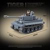 Lego-Compatible WWII Tiger I Tank Building Blocks - Military Series Toy for Boys