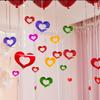 1 Set Nice-looking Balloon Glitter Pendant Easy Use Plastic Heart Shape DIY Balloon Sequin Ornament for Wedding