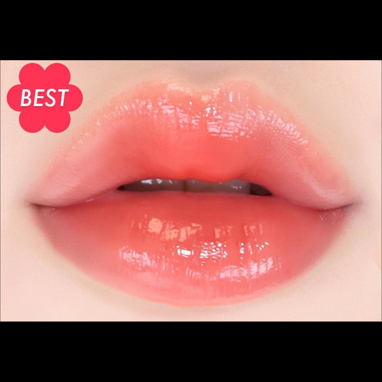 (Выбор Чан Вонёна) AMUSE Dew Tint Стойкий веганский тинт для губ на водной основе (1EA/12 Типы) 01_Labien Coral
