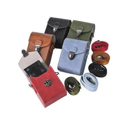 Universelle PU-Ledertasche für Kamera für Canon SX740 SX730 G7X2 G7X3 G9X M100 M200 Sony ZV1 ZV1F ZV1M2 HX90 Ricoh GR GR2 GR3