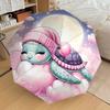 1PC Turtle Moon Umbrella-8-Rib Reinforced, Automatic Open, Lightweight & Durable, Fashion Accessory for Outdoor, H0378