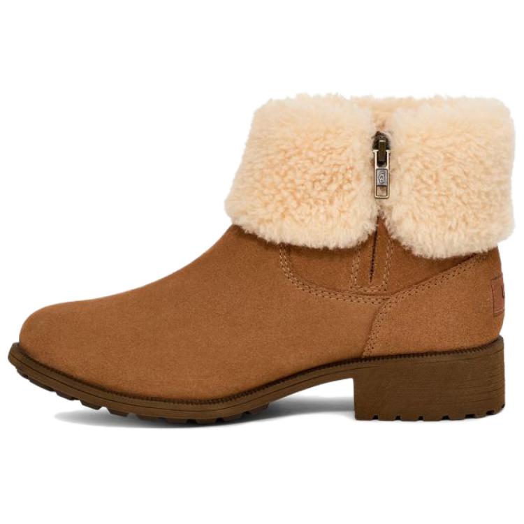 UGG Comfortable Warm Short Boots Women boots Brown 1166756-CHE