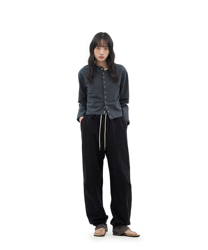 Depeugameoncheu Layered Sweat Pants [Black]