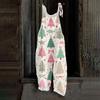 Women's Jumpsuit  Print Casual Loose Vintage Shoulder Strap Cotton Linen