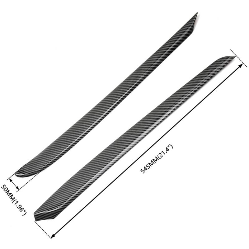 

2 шт. Автомобильная внутренняя дверная панель полоса отделка узор из углеродного волокна декоративная наклейка совместима