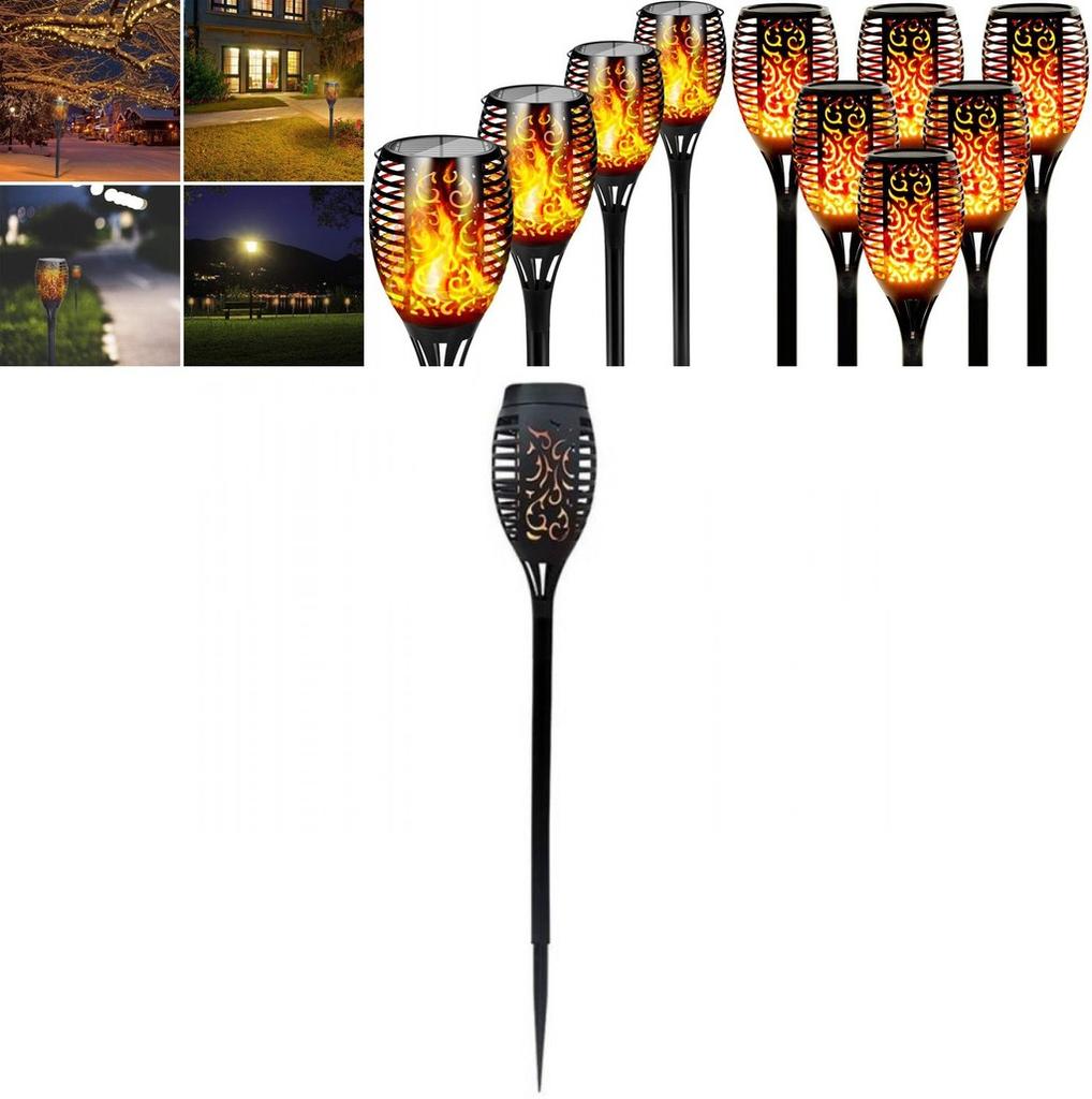 Charming 12 Led Solar Flame Torch Light For Stunning Backyard And Patio Illumination