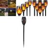 Charming 12 Led Solar Flame Torch Light For Stunning Backyard And Patio Illumination