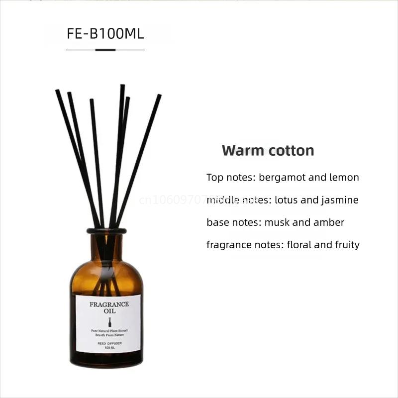 100ml Fireless Aromatherapy Essential Oil Rattan Aroma Bedroom Toilet Deodorant Household Decoration Gift Diffuser Air Freshener