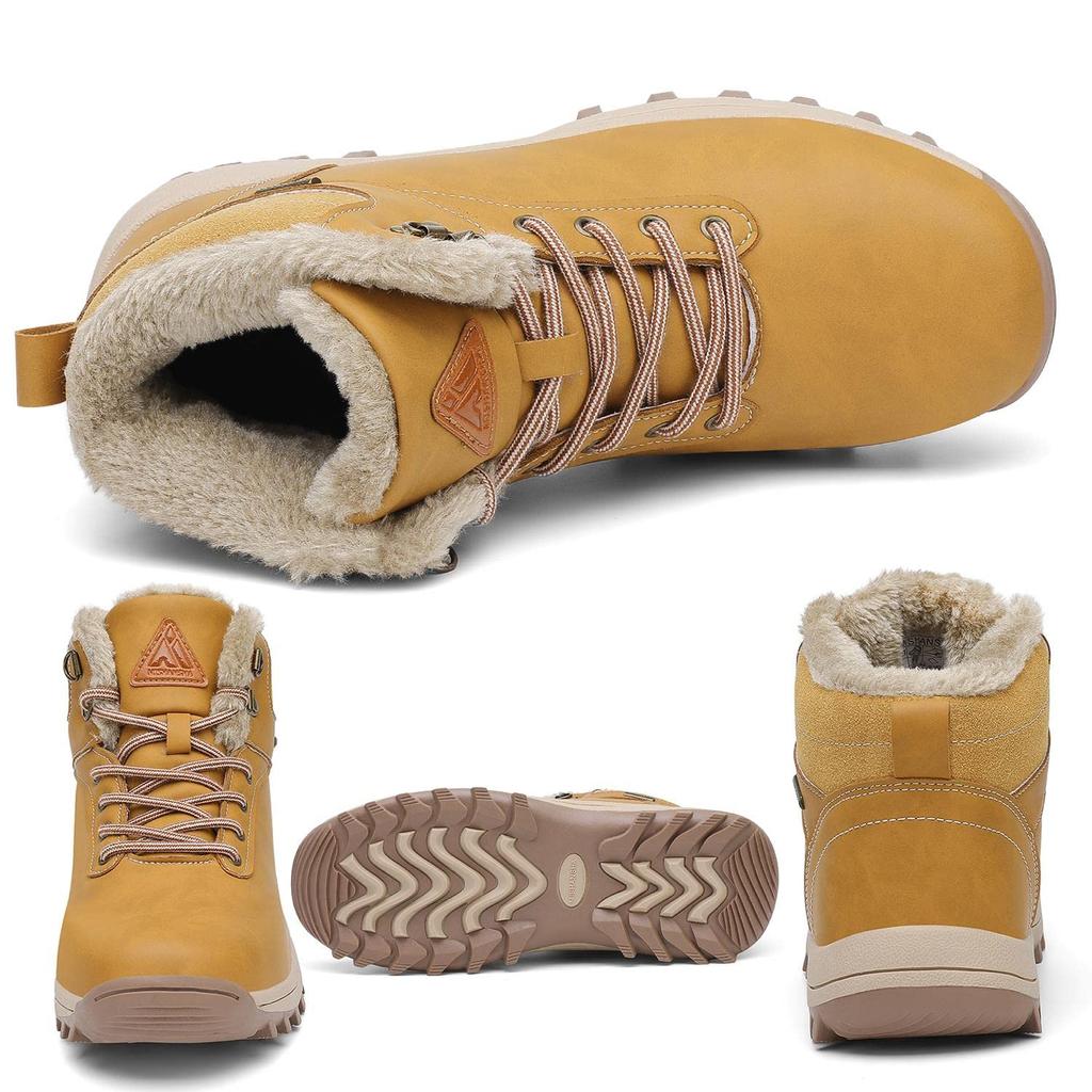 Putu Snow Cold Outdoor Hiking Velikost Žluté Vysoké Vodotěsné, Protiskluzové, Fleecem podšité Boty, Unisex, Odolné proti oděru, Tlumící nárazy, Počasí,