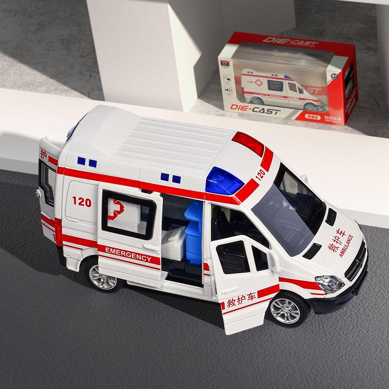 Kinder Krankenwagen Spielzeug Legierung Jungen und Mädchen Auto Arzt Übergroßen Feuerwehrauto Simulation Polizeiauto