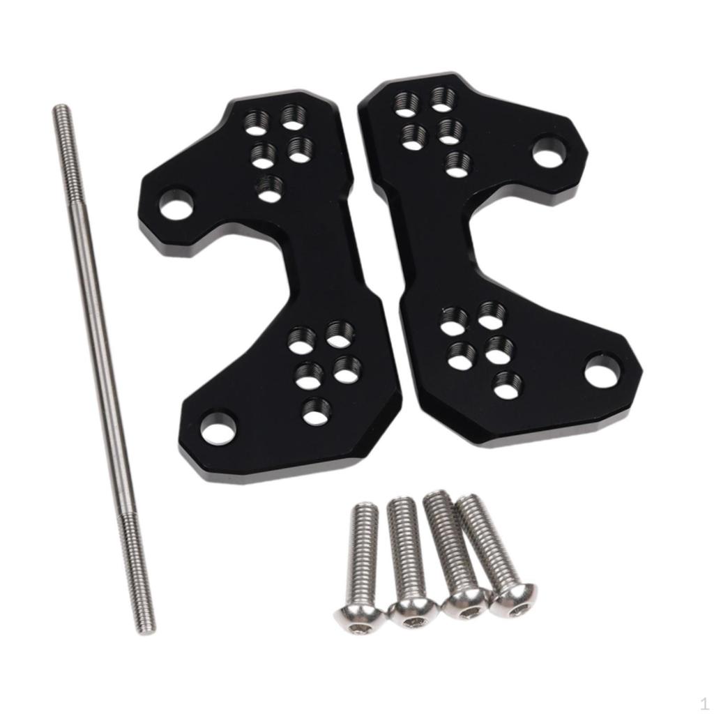 2Pcs Aluminum Alloy Adjustable Foot Pegs Base Support Rear for Yamah