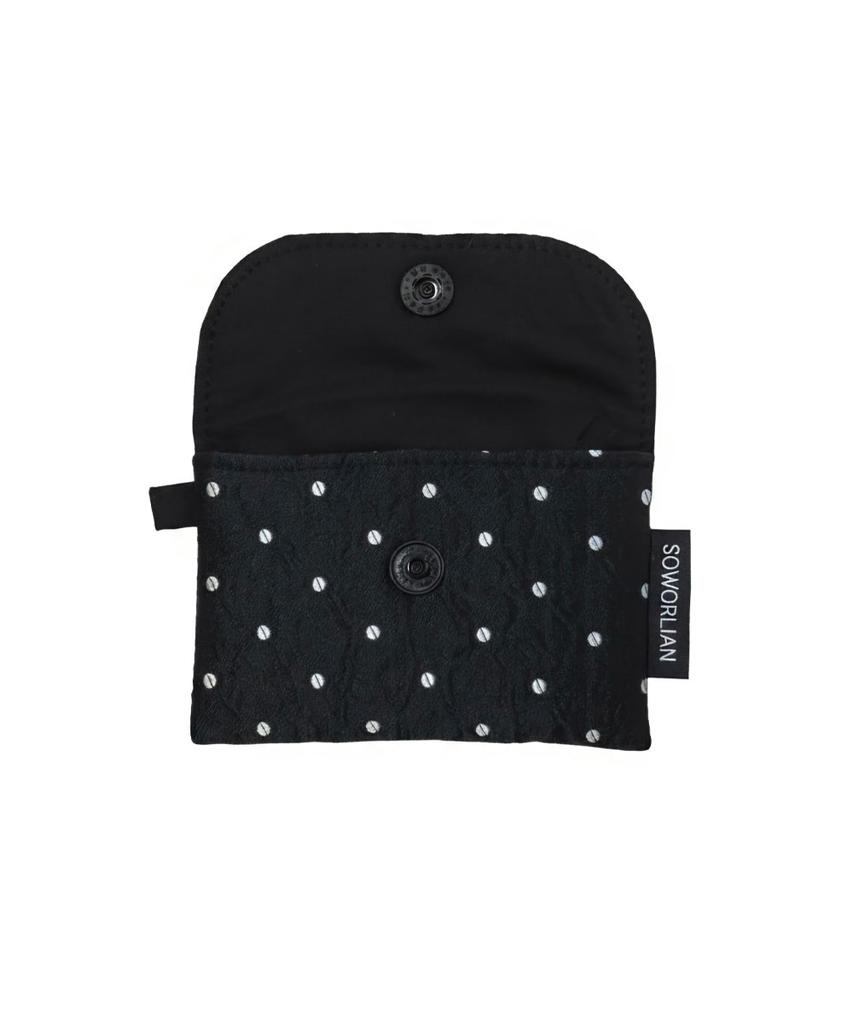 Soworlian Simple Card Wallet_Jqd Dot Black