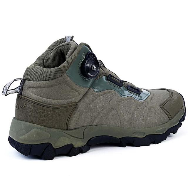 Tactical Military Combat Boots Outdoor Quick Reaction Boa Breathable Men Shoes Army Ankle Boots Safety Climbing Shoes