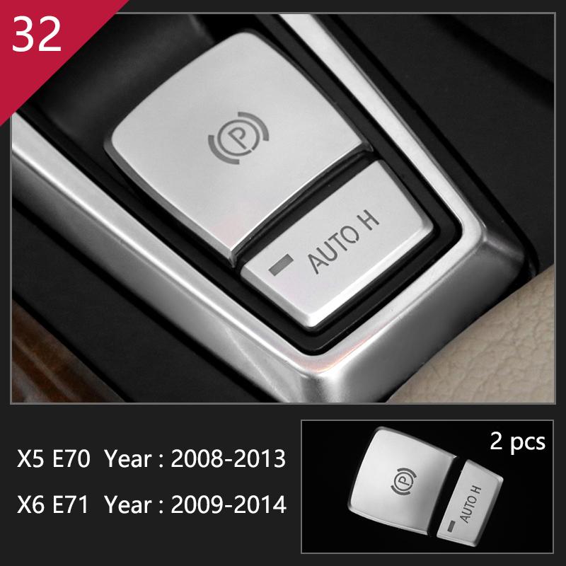 AAACH1 For BMW X5 X6 E70 E71 Accessories Car Interior Air Conditioning CD Console Panel Cover Decoration Trim Carbon Fiber Car Styling