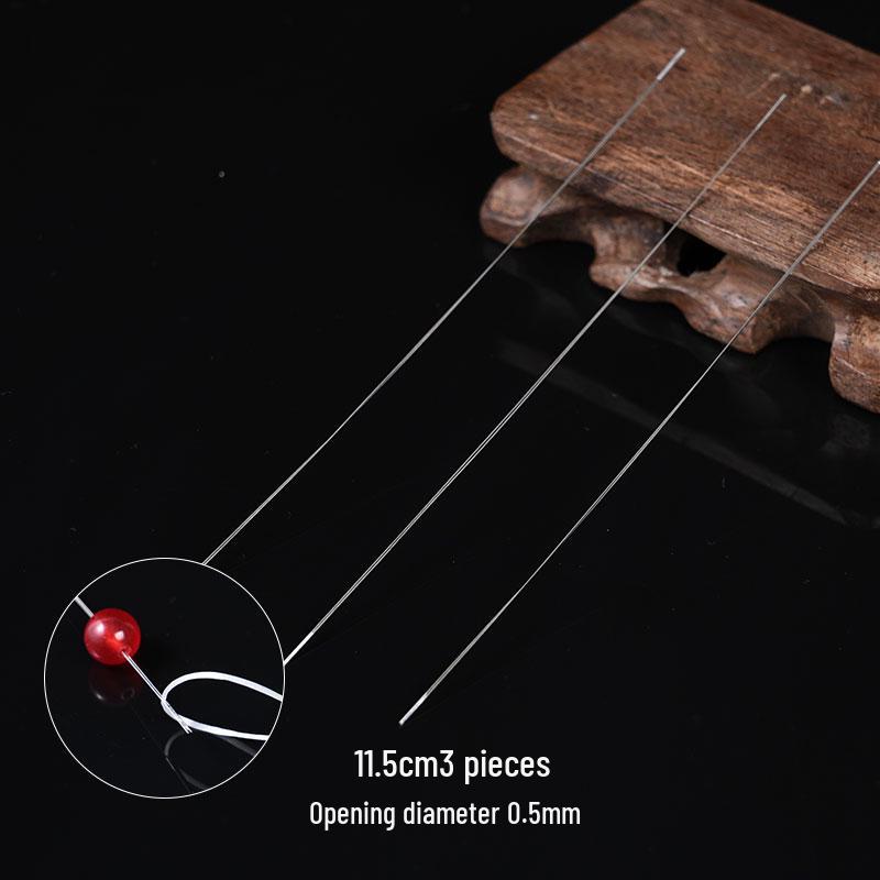 Wenwan Crochet & Beading Set: Steel Wire Hooks, Twisted Needles, and Stringing Line for Buddhist Beads