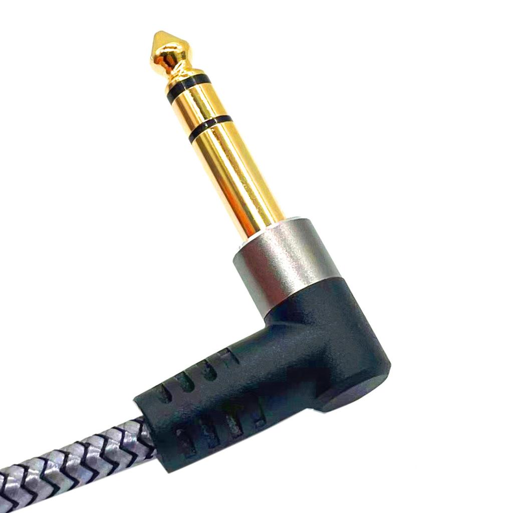 6.35mm to 6.35mm Guitar Cable 1m or 2m Professional Copper Wire Audios Cable Jacks Instrument Cable for Electric Guitar