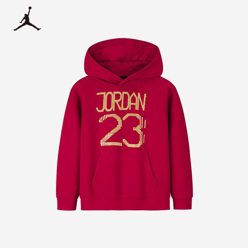 Jordan AJ 23 Kids' Jester Red Hooded Sweatshirt