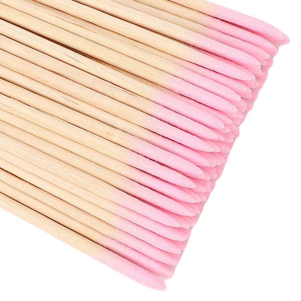 10 Bags Dual-End Pointed Cleaning Tip Swabs Manicure Cotton Stick Eyeliner & Cosmetic Touch-Up Work