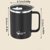 Heat-resistant Insulated Mug Double-layer Water Cup Portable Milk Tea Cup  Travel