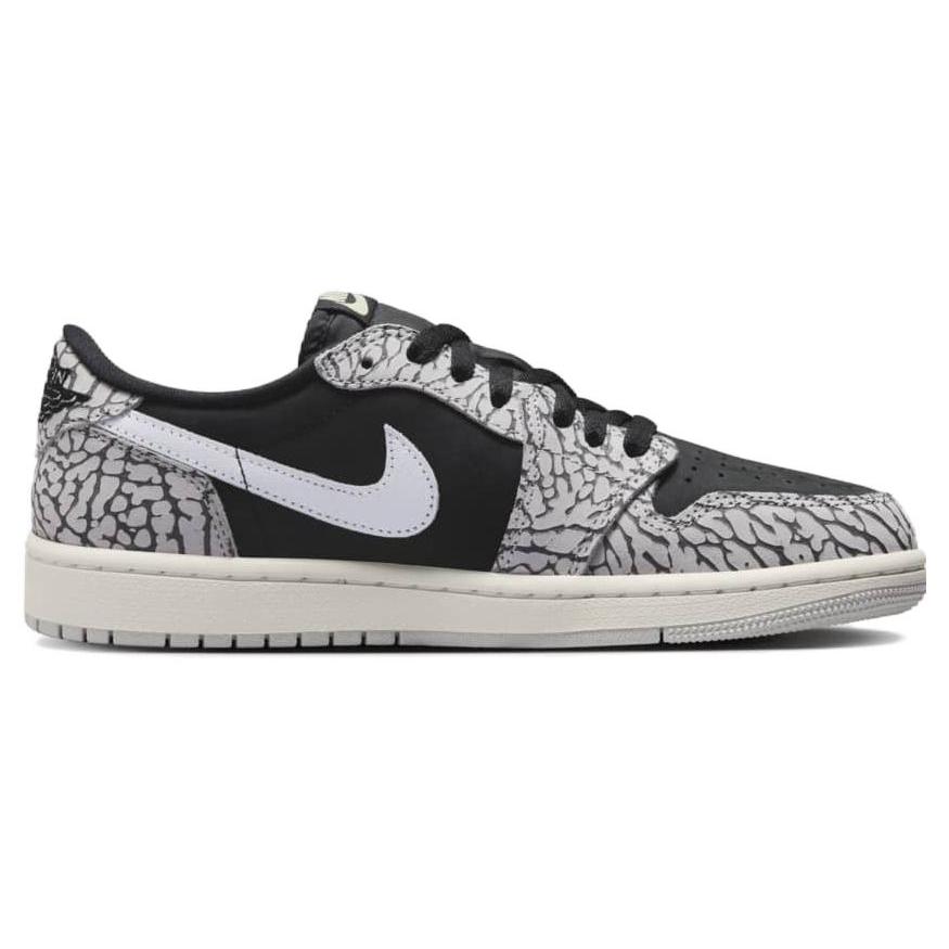 New JORDAN 1 Retro Low Og Black Cement Women's CZ0775-001