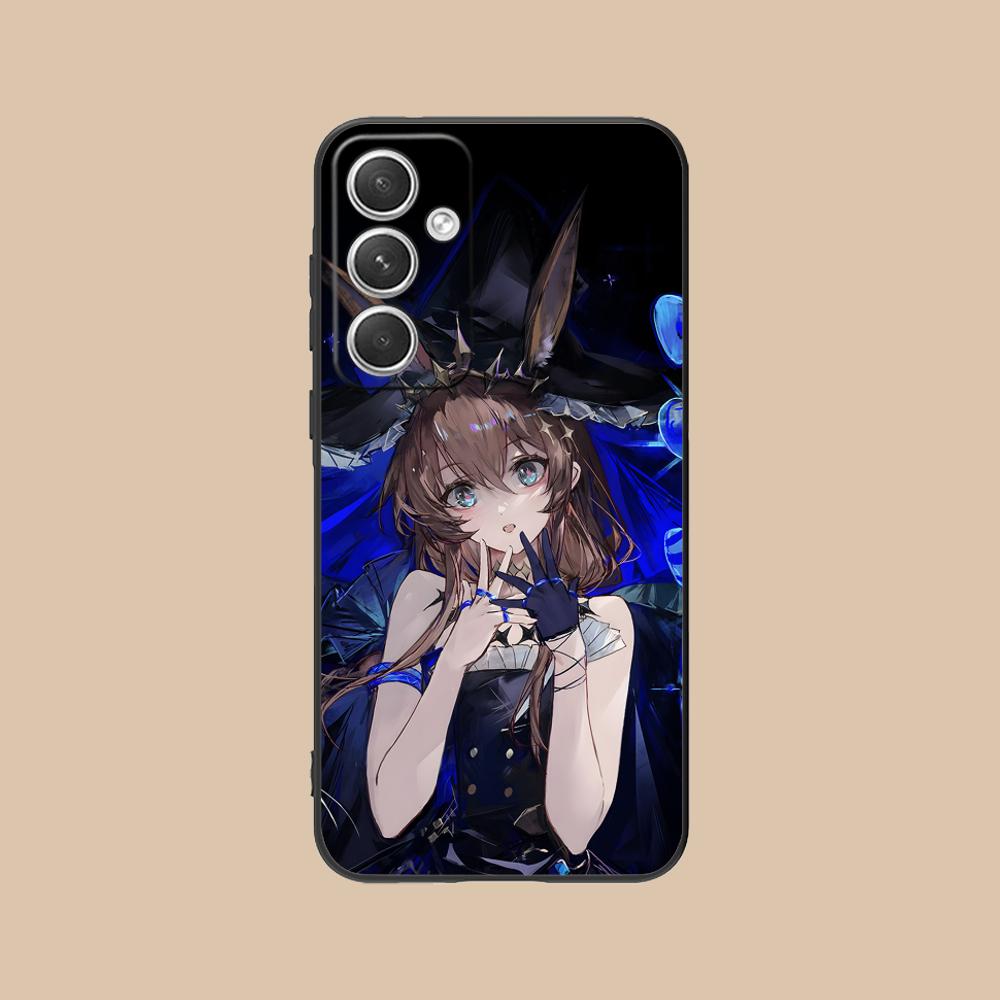 Arknights Amiya Mobile Phone Case for Samsung Galaxy S25 S24 S23 S22 S21 S20 Note20 Plus FE Ultra Colour Protective Luxury Cover