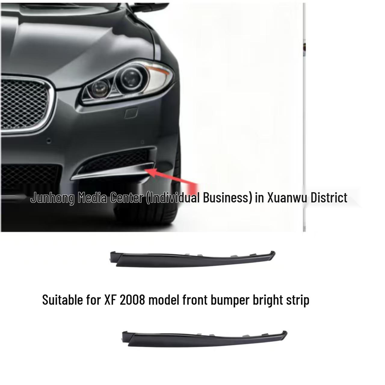 

Left Black Front Bumper Bright Strip for XF 2008 Model (CU0381BL) Yes чёрный