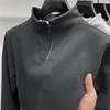 Men's Quarter Zip Stand Collar Sweatshirt Casual Pullover