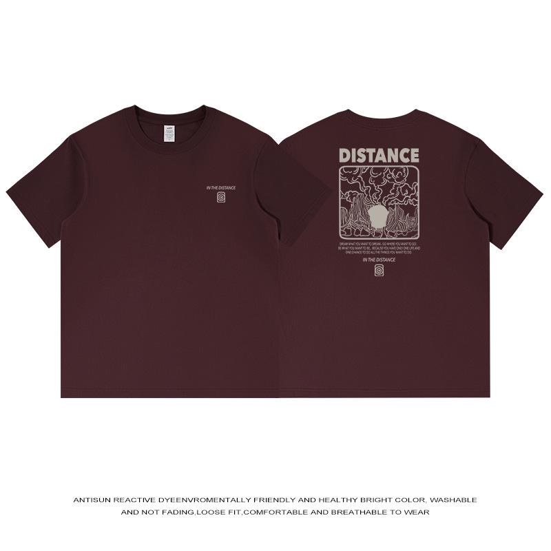 

Мужская летняя повседневная свободная хлопковая футболка: Трендовый топ с коротким рукавом XL