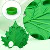 1Pc Easy-to-clean Green Plastic Creative Leaf Shape Palette for Art, Calligraphy, Drawing, Halloween or Christmas Gifts