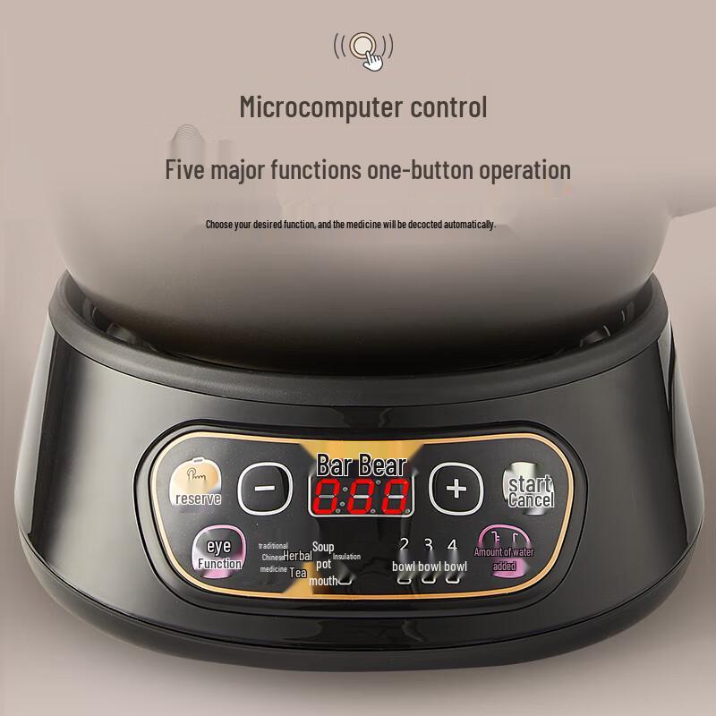 BEAR 3L Smart Automatic Ceramic Herbal Decoction Pot CN Plug (adapter Included)