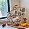 Canvas Tote Handbag - Small Summer Shoulder Bag for Women