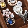 European Style Exaggerated Ring Finger Ring, Men's and Women's Hollow Ring, Zirconium Ring