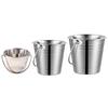 Secchiello per Champagne in Acciaio Inossidabile Raffreddatore per Bevande Contenitore per Cubetti di Ghiaccio per Vino Champagne Articoli per Feste Regalo con Manico Regalo
