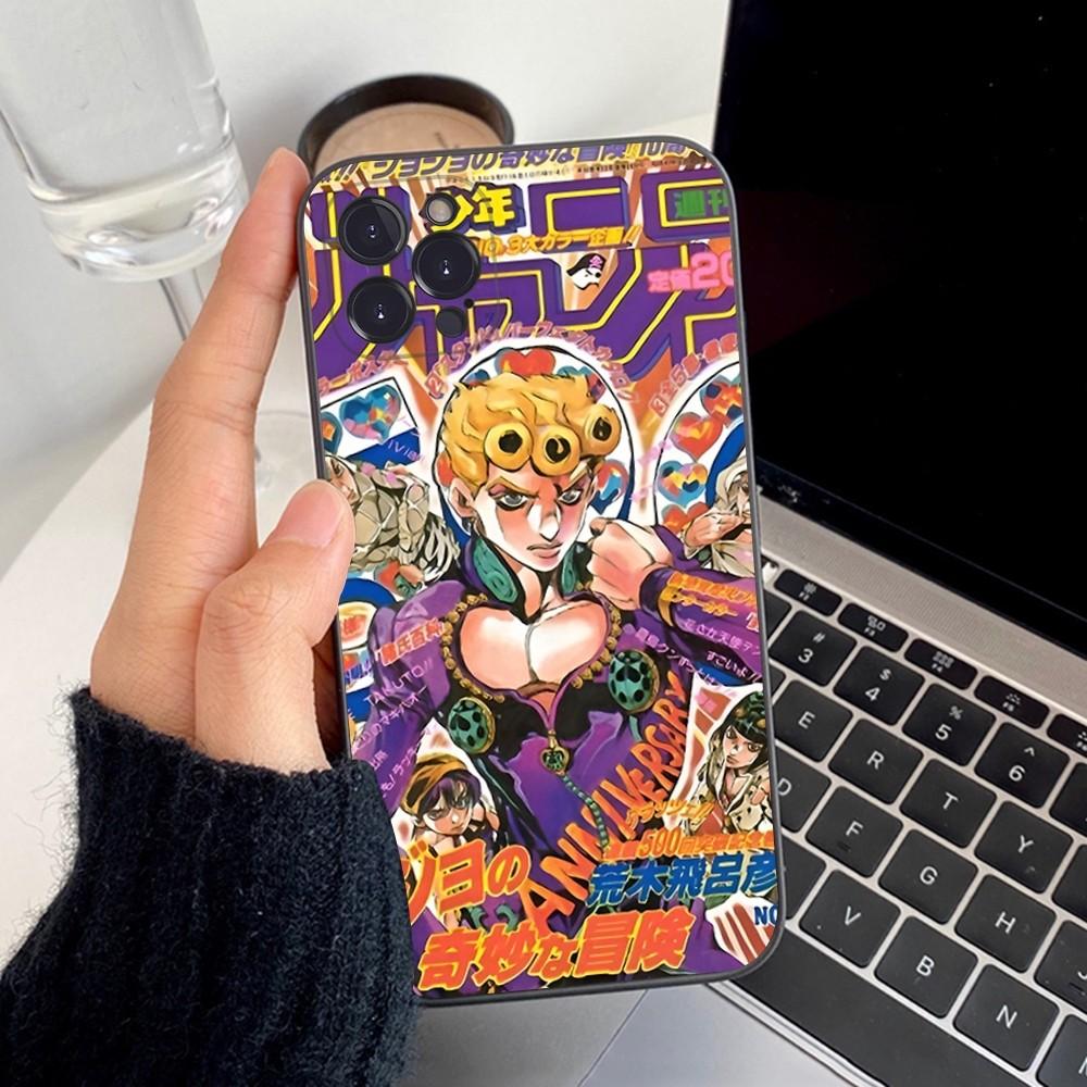 JoJos Bizarre Adventure Phone Case Silicone Soft For Iphone 16 15 14 13 12 11 Pro Mini XS MAX Plus X Cover