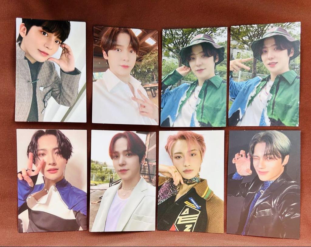[USED] ATEEZ trading cards set of 8