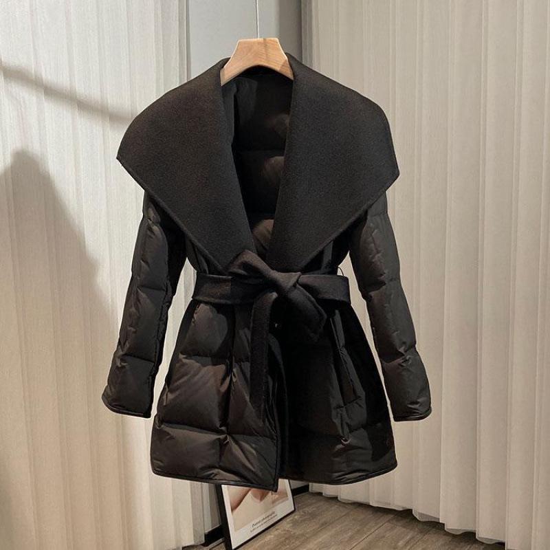 2025 Damen Baumwollmantel in Übergröße - Lockerer Brot-Stil, Zweiseitige Wolljacke, Baumwollgepolsterte Jacke