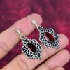 Granat-Ohrringe, 925er Sterlingsilber-Edelsteinschmuck, Handgefertigte Ohrringe, Für Thanksgiving