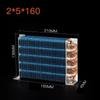 1PCS Copper Tube Heat Exchanger for Physical Cooling Condenser Coil Refrigerator Aluminum Fin Heat Exchanger Small Without Shell