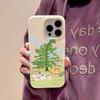 Applicable iPhone17 ProMax Summer Camping Puppy Leather Pattern Mobile Phone Case 17/16 Large Hole 15 Cute